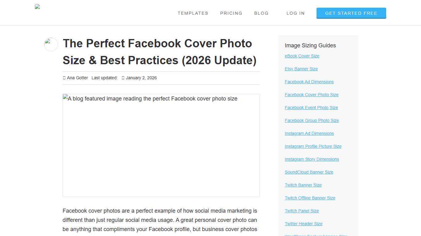 The Perfect Facebook Cover Photo Size & Best Practices (2026 Update)